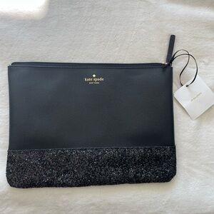 Kate space glitter clutch new with tag never used